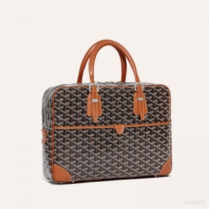 Goyard Ambassade MM Document Case Black / Brown | ETLW8819