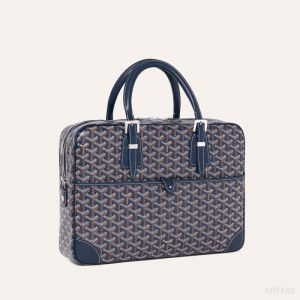 Goyard Ambassade MM Document Case Navy Blue | QWGP7172