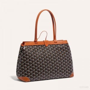 Goyard BELLECHASSE BIAUDE PM BAG Black / Brown | DQIS8206