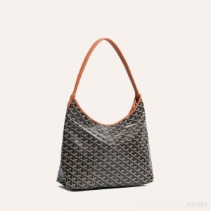 Goyard Bohème Hobo Bag Black / Brown | EXSN5258