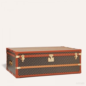 Goyard CABINE TRUNK Black / Brown | CXAG9913