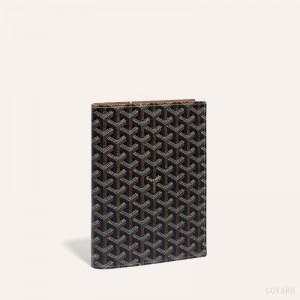 Goyard CASTIGLIONE DOCUMENT COVER Black / Brown | IRMX8093