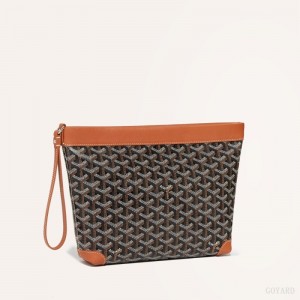 Goyard Conti pouch Black / Brown | XWBR3681