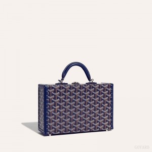 Goyard Grand Hôtel Trunk Bag Navy Blue | YIFZ0086