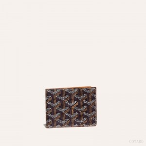 Goyard INSERT VICTOIRE CARD WALLET Black / Brown | DIQP7856