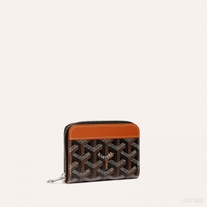 Goyard MATIGNON MINI WALLET Black / Brown | ECBC2754