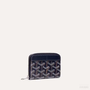 Goyard MATIGNON MINI WALLET Navy Blue | VWZB0325