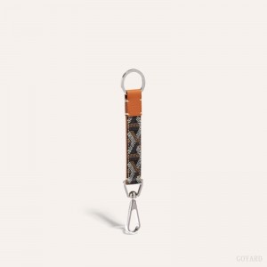 Goyard MOUSQUETON KEY RING Black / Brown | IITR9111