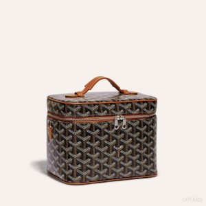 Goyard MUSE VANITY CASE Black / Brown | KEYP5533