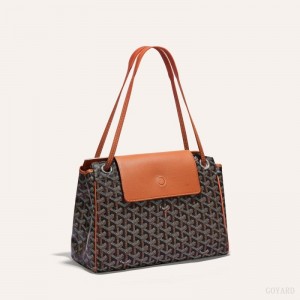 Goyard ROUETTE PM BAG Black / Brown | FQDM6336