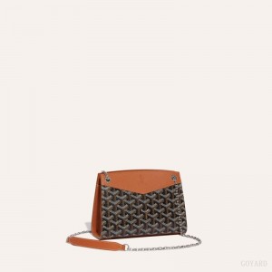 Goyard Rouette Structuré Mini Bag Black / Brown | EKKC4143