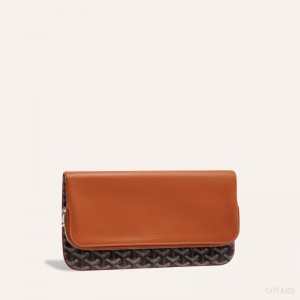 Goyard SAINTE-MARIE CLUTCH Black / Brown | KZHL4571