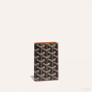 Goyard SAINT-PIERRE CARD WALLET Black / Brown | GGMH6519