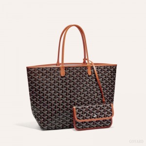 Goyard SAINT LOUIS PM BAG Black / Brown | IHMT8023