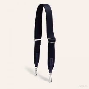 Goyard SANGLE MM STRAP Navy Blue | UEJN6674