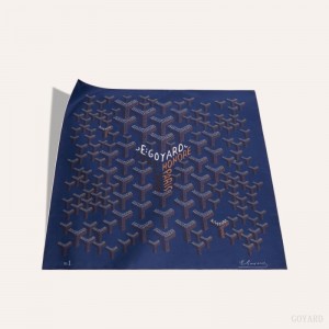 Goyard SCARF N°1 Navy Blue | ZJAL9696