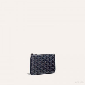 Goyard SÉNAT MINI WALLET Navy Blue | WMWJ7146