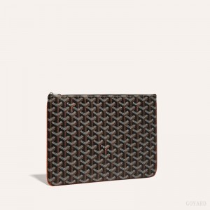 Goyard SÉNAT MM POCKET Black / Brown | TXNU5714