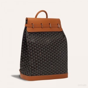 Goyard STEAMER PM BAG Black / Brown | NCDJ3620