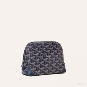 Goyard Vendôme Cosmetic Pouch Navy Blue | RJEL5283