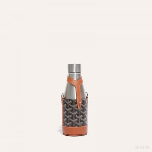 Goyard Yonne PM Case & Flask Black / Brown | JRVX0296