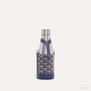 Goyard Yonne PM Case & Flask Navy Blue | OILJ7991