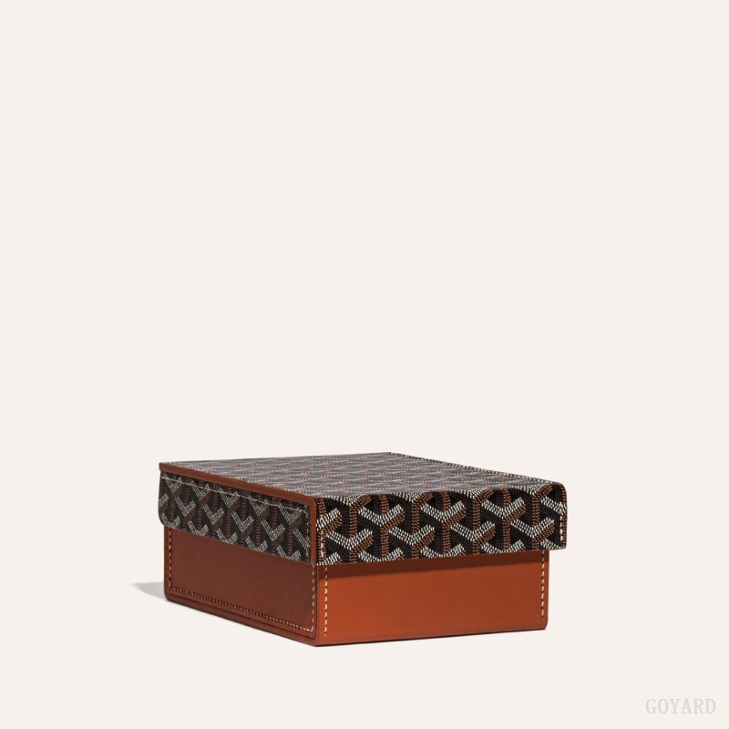 Goyard 4 WATCH CASE Black / Brown | VBBI2830