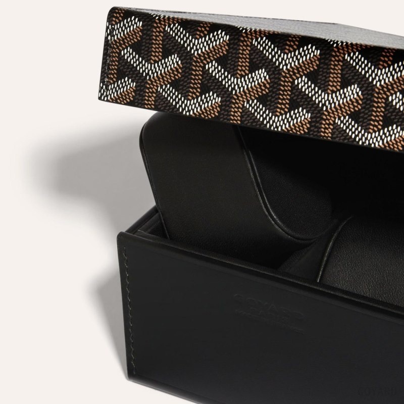 Goyard 4 WATCH CASE Black | TFMU2263