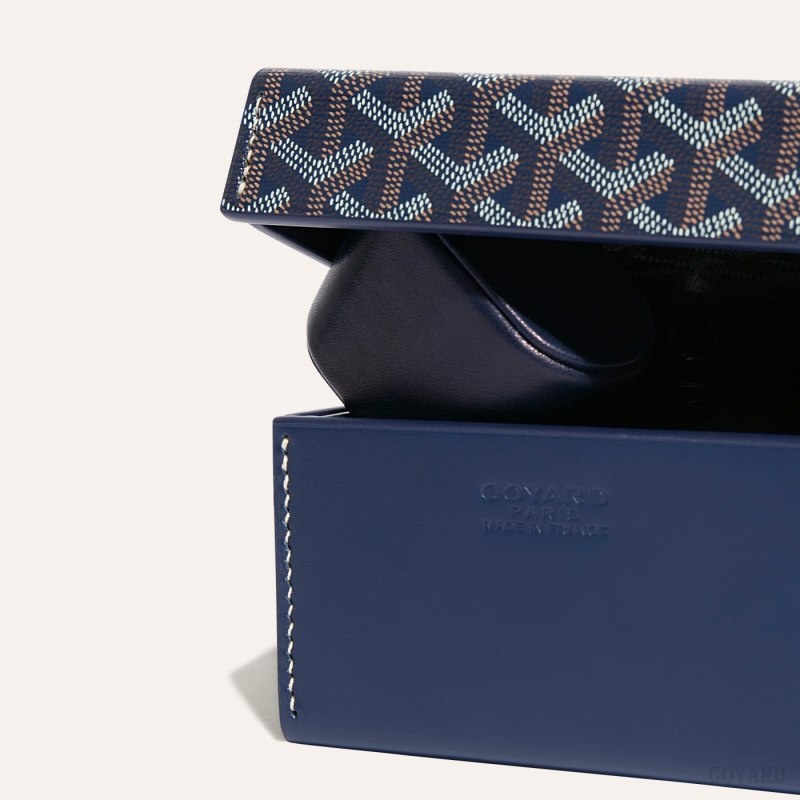 Goyard 4 WATCH CASE Navy Blue | RNNE7262