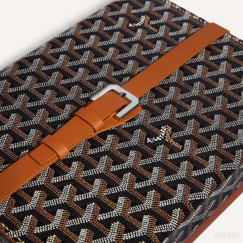 Goyard 8 WATCH CASE Black / Brown | EXGW4576