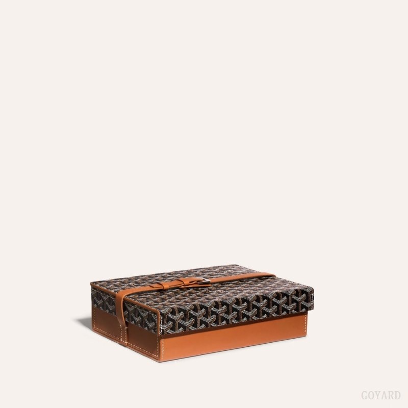 Goyard 8 WATCH CASE Black / Brown | EXGW4576