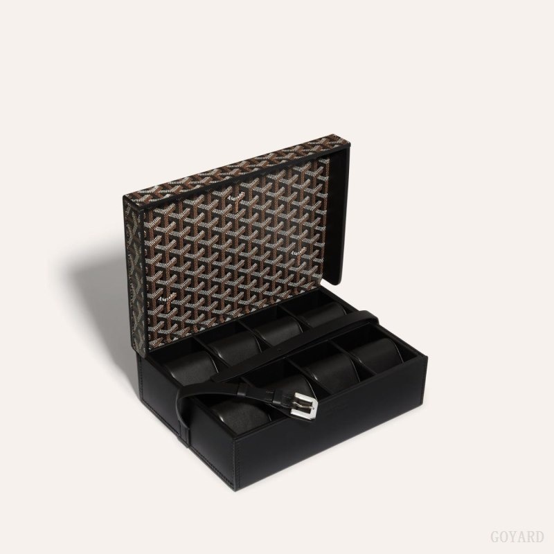 Goyard 8 WATCH CASE Black | QYMF1043