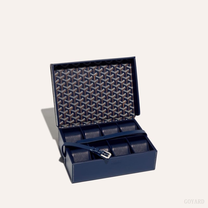 Goyard 8 WATCH CASE Navy Blue | EVAP3356