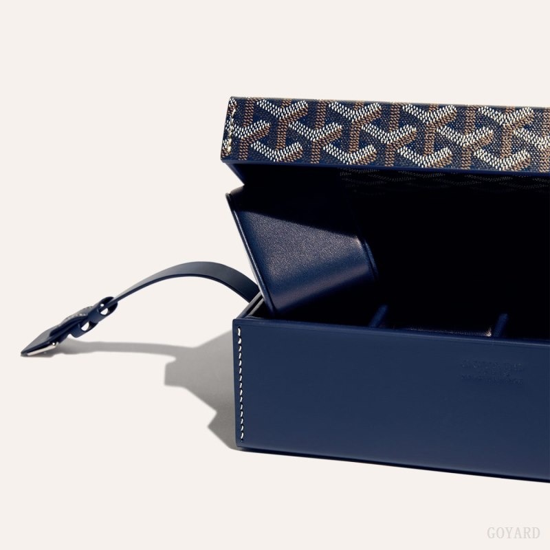 Goyard 8 WATCH CASE Navy Blue | EVAP3356