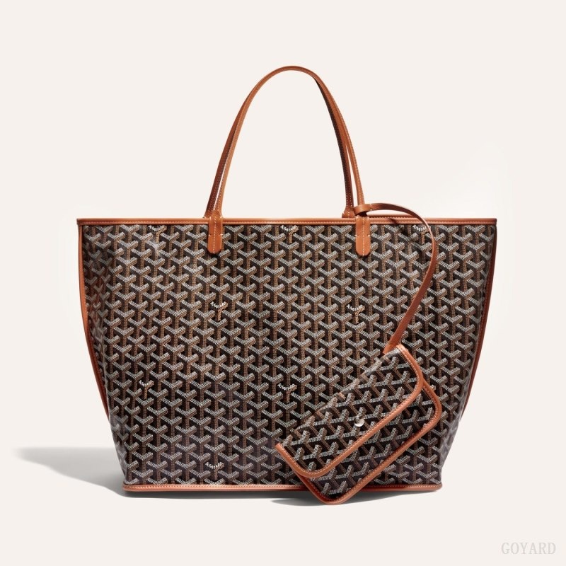 Goyard ANJOU GM BAG Black / Brown | YGDA8121