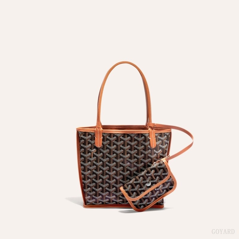 Goyard ANJOU MINI BAG Black / Brown | UAPO2604