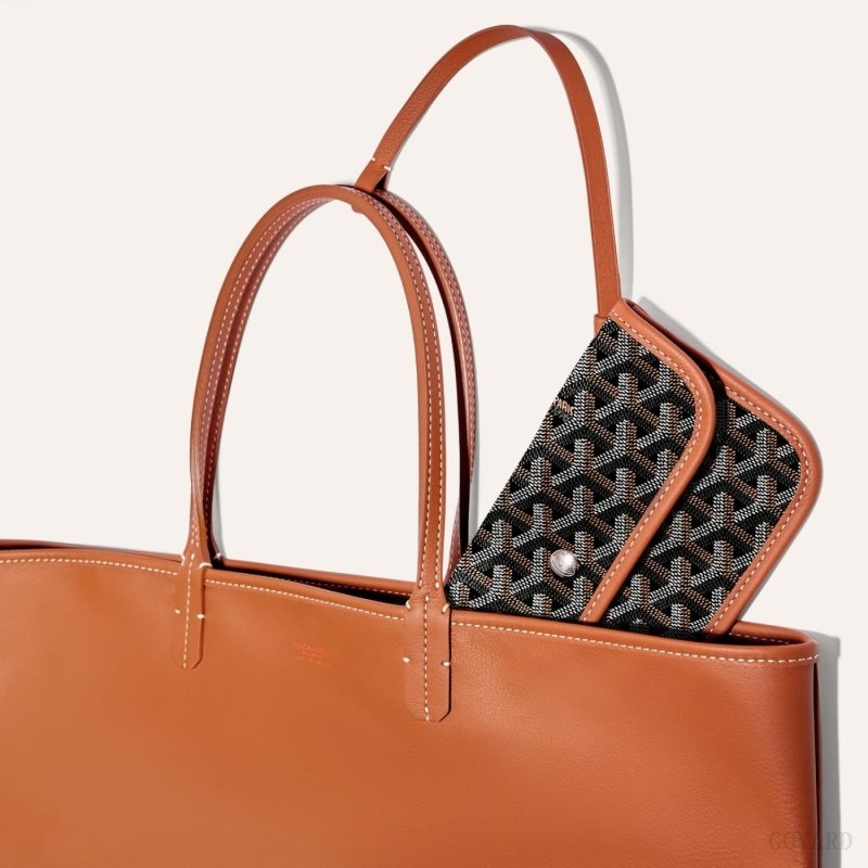 Goyard ANJOU PM BAG Black / Brown | ODHW4863