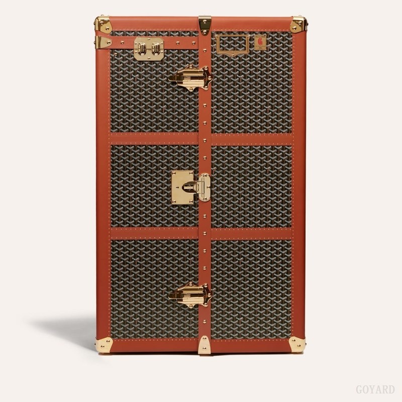 Goyard ARMOIRE TRUNK Black / Brown | IFAE8341