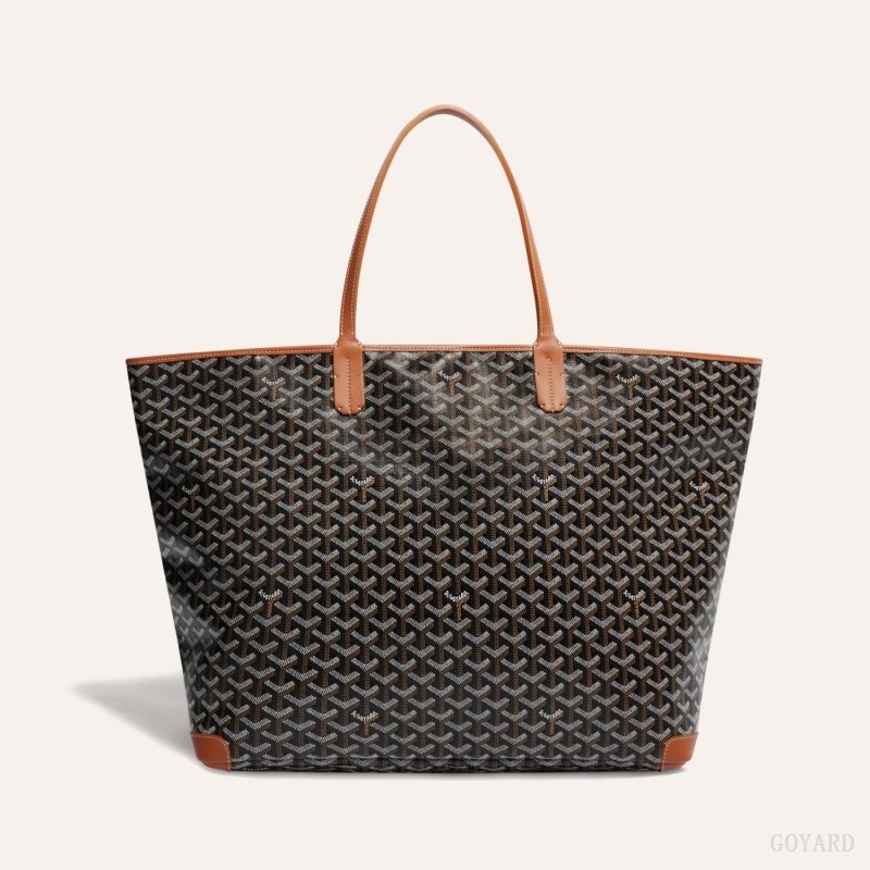 Goyard ARTOIS GM BAG Black / Brown | GWVL4088