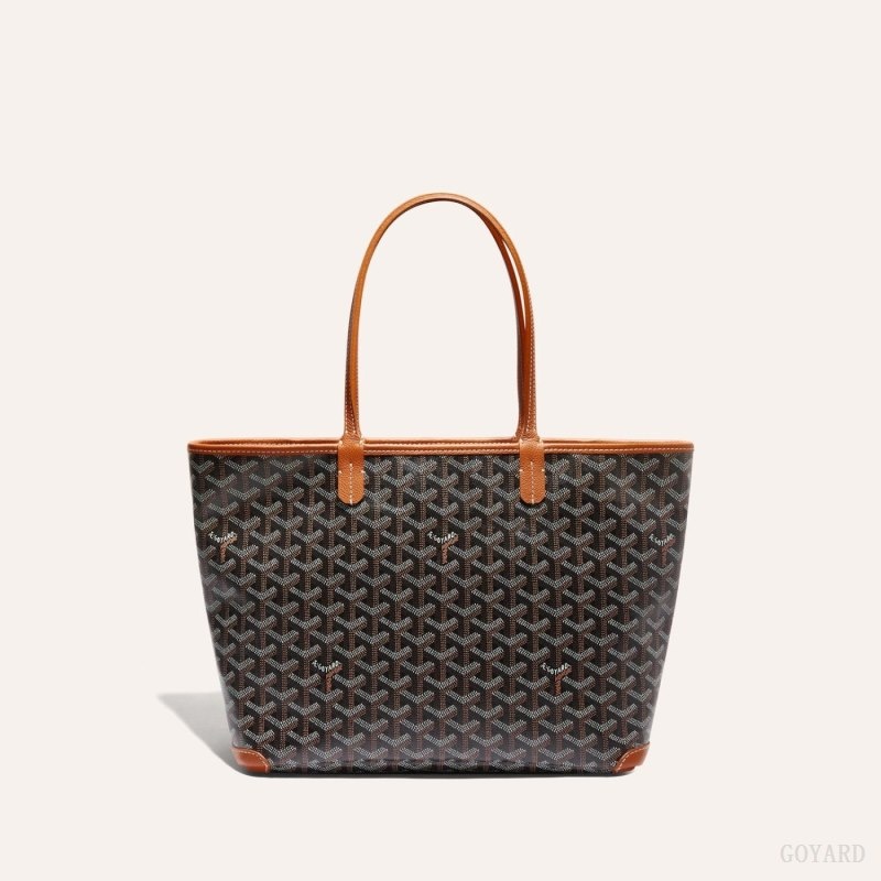 Goyard ARTOIS PM BAG Black / Brown | CQTF4105