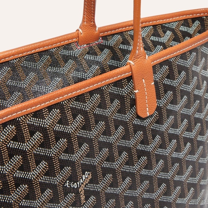 Goyard ARTOIS PM BAG Black / Brown | CQTF4105