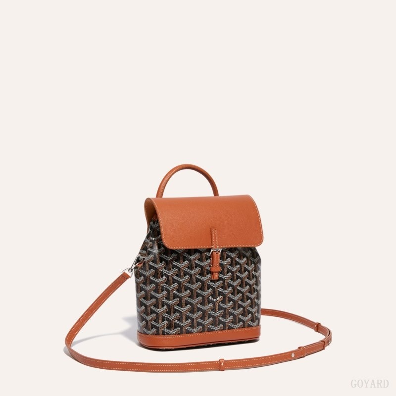 Goyard Alpin Mini Backpack Black / Brown | MFVQ0862