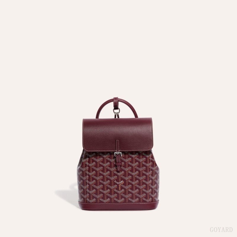 Goyard Alpin Mini Backpack Burgundy | YMPZ4819