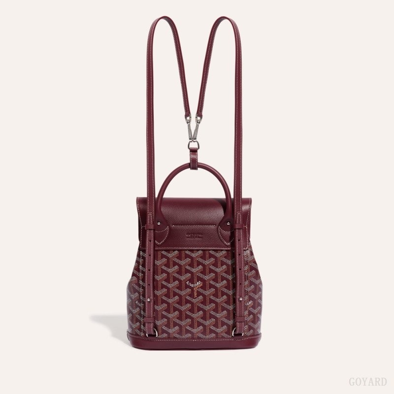 Goyard Alpin Mini Backpack Burgundy | YMPZ4819