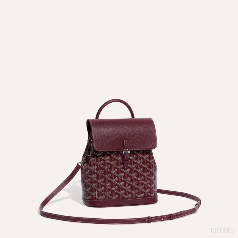 Goyard Alpin Mini Backpack Burgundy | YMPZ4819