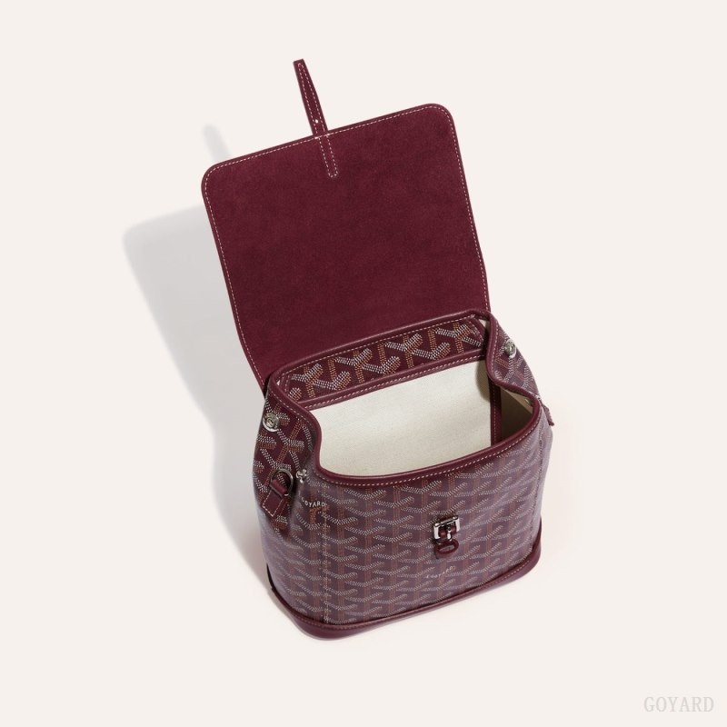 Goyard Alpin Mini Backpack Burgundy | YMPZ4819