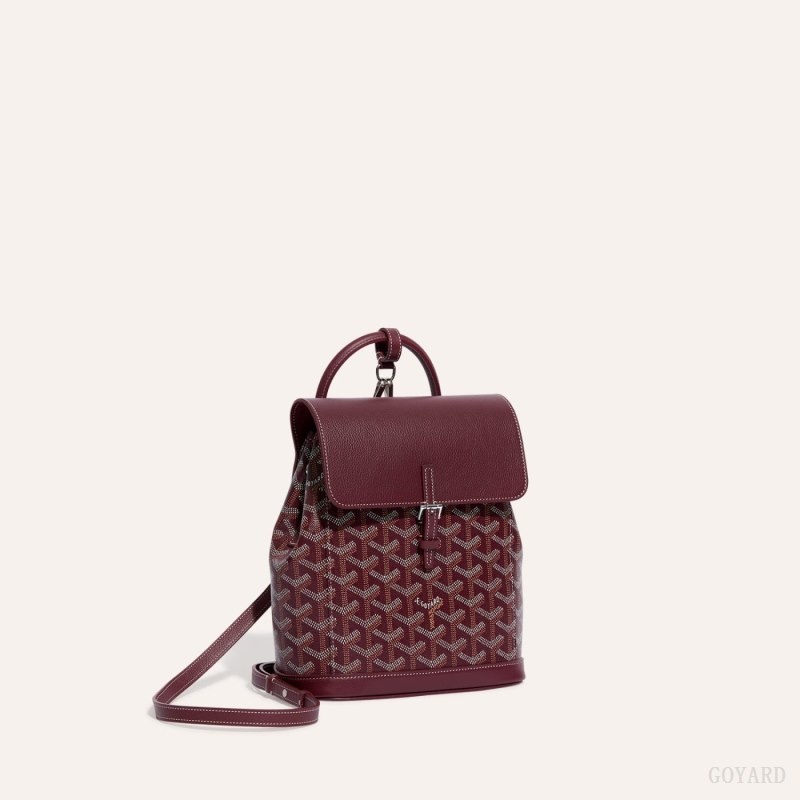 Goyard Alpin Mini Backpack Burgundy | YMPZ4819