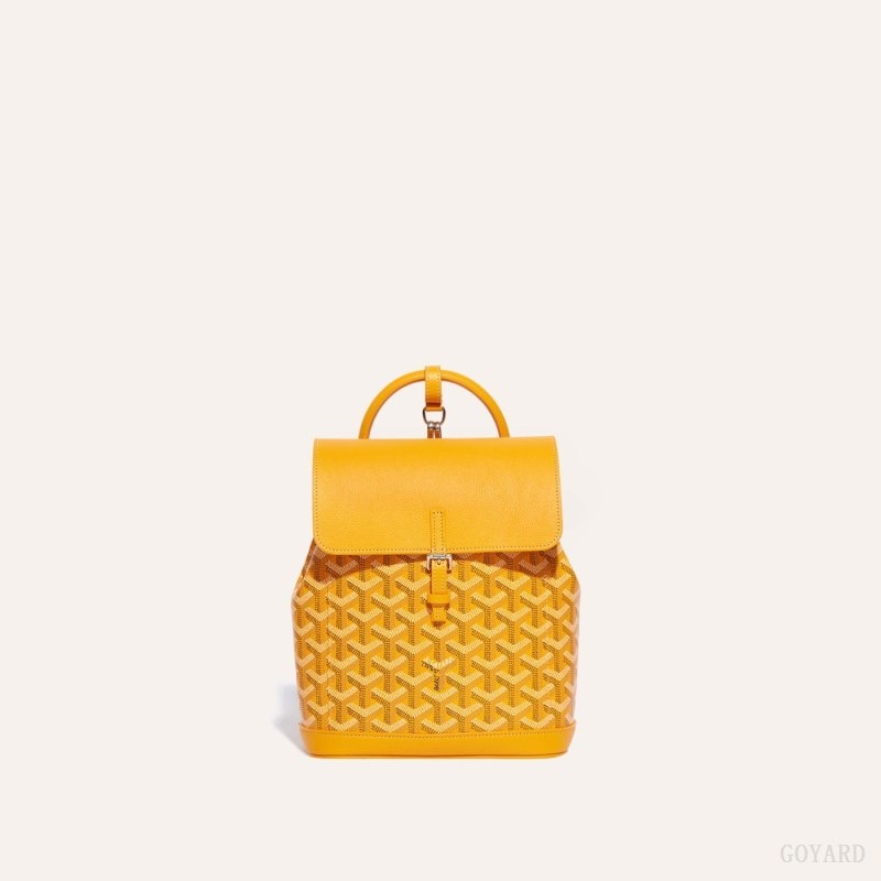 Goyard Alpin Mini Backpack Yellow | DJGR1474