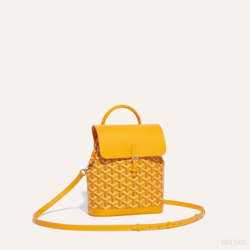 Goyard Alpin Mini Backpack Yellow | DJGR1474