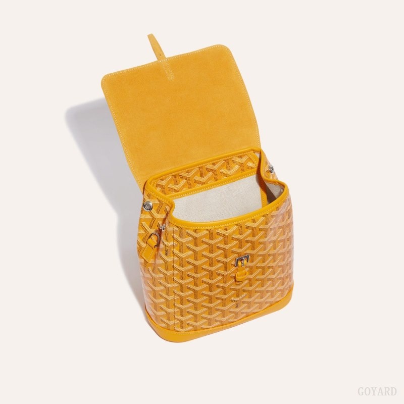 Goyard Alpin Mini Backpack Yellow | DJGR1474